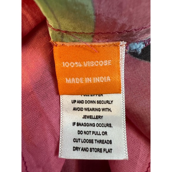 NWT Oliphant Fergana Rhubarb Long Sleeve Mini Shift Dress Sz. Medium - Picture 12 of 14